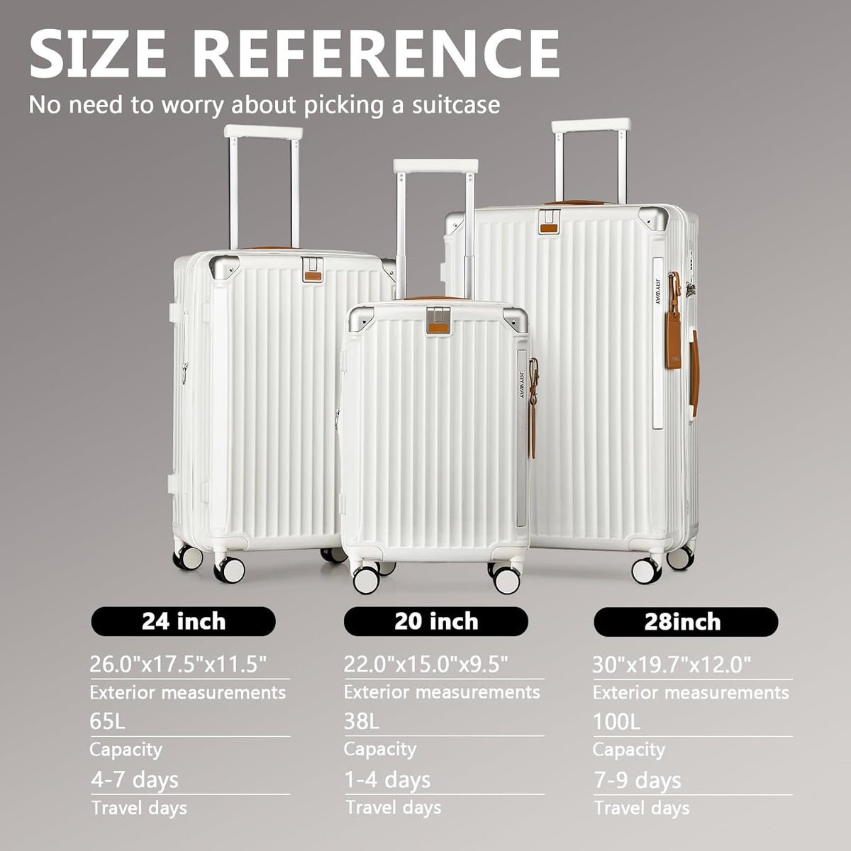 Carry On Luggage, Expandable Suitcase with Smart Cup Holder and USB Port, 20 IN Hardside Checked with TSA Lock Spinner Double Wheels, White