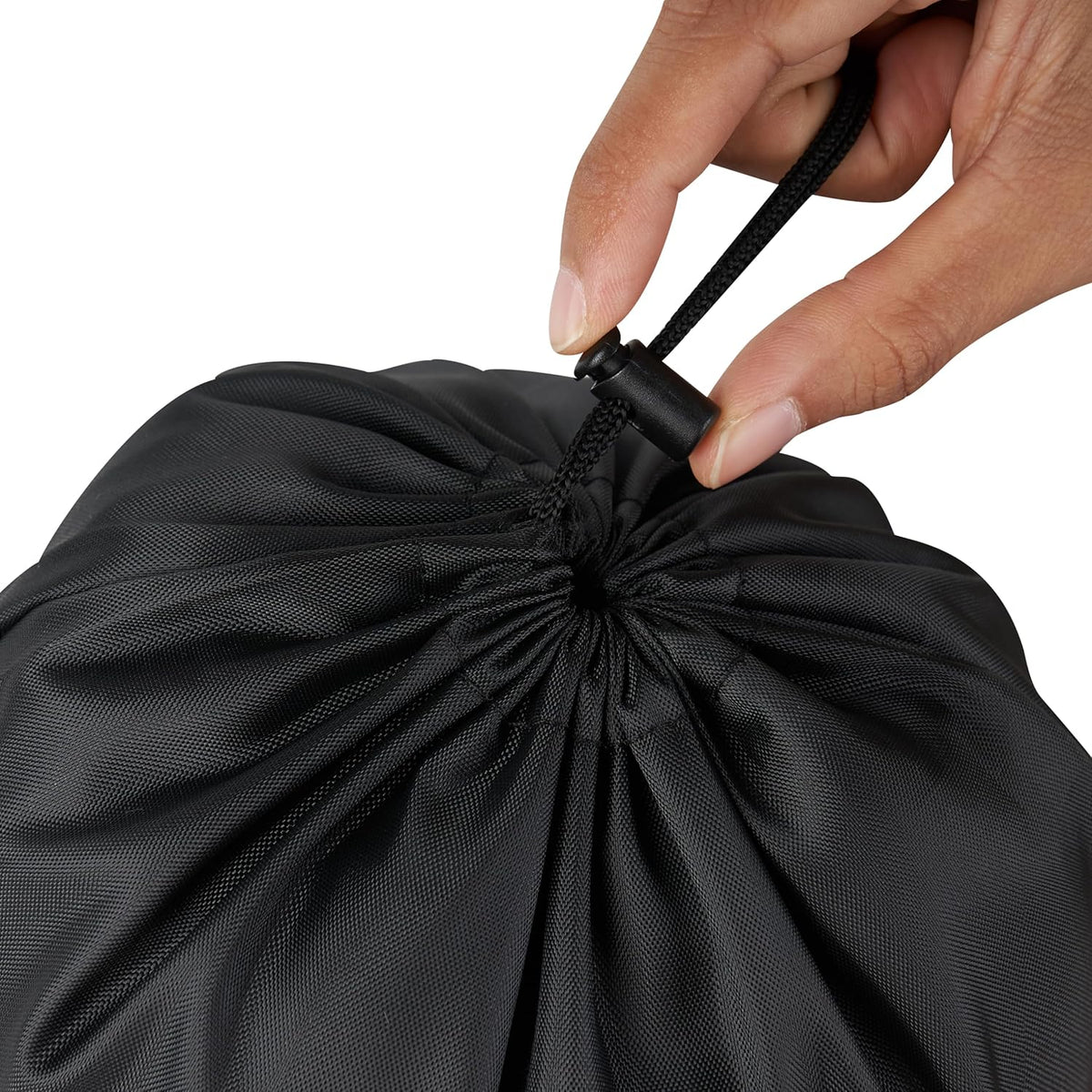 Drawstring Bag with Toggle - Nylon Cinch and Ditty Pouch for Shoes, Pantry, Closet, Travel (Red, 12 x 16 Inch, Set of 6)