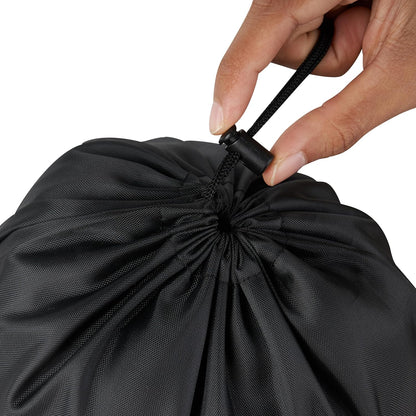 Drawstring Bag with Toggle - Nylon Cinch and Ditty Pouch for Shoes, Pantry, Closet, Travel (Red, 12 x 16 Inch, Set of 6)