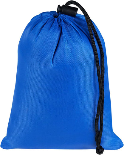 Drawstring Bag with Toggle - Nylon Cinch and Ditty Pouch for Shoes, Pantry, Closet, Travel (Red, 12 x 16 Inch, Set of 6)