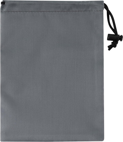 Drawstring Bag with Toggle - Nylon Cinch and Ditty Pouch for Shoes, Pantry, Closet, Travel (Red, 12 x 16 Inch, Set of 6)