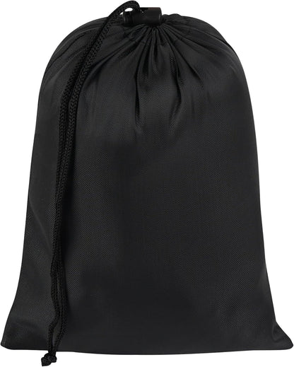 Drawstring Bag with Toggle - Nylon Cinch and Ditty Pouch for Shoes, Pantry, Closet, Travel (Red, 12 x 16 Inch, Set of 6)