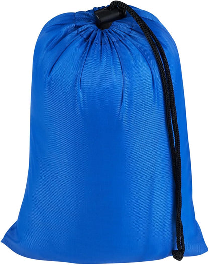 Drawstring Bag with Toggle - Nylon Cinch and Ditty Pouch for Shoes, Pantry, Closet, Travel (Red, 12 x 16 Inch, Set of 6)