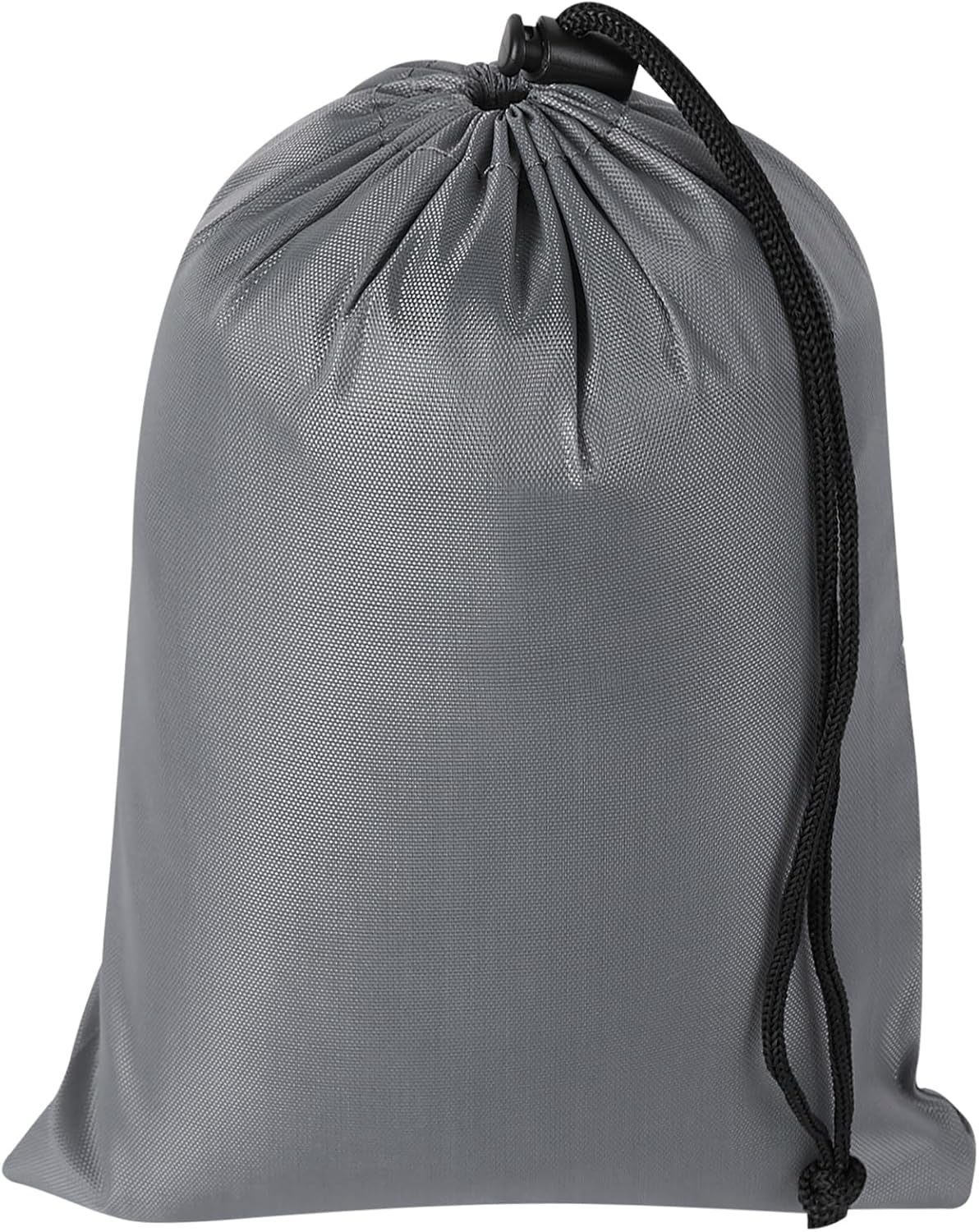 Drawstring Bag with Toggle - Nylon Cinch and Ditty Pouch for Shoes, Pantry, Closet, Travel (Red, 12 x 16 Inch, Set of 6)