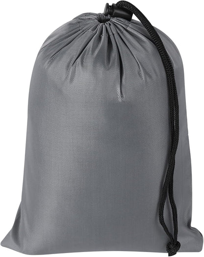 Drawstring Bag with Toggle - Nylon Cinch and Ditty Pouch for Shoes, Pantry, Closet, Travel (Red, 12 x 16 Inch, Set of 6)