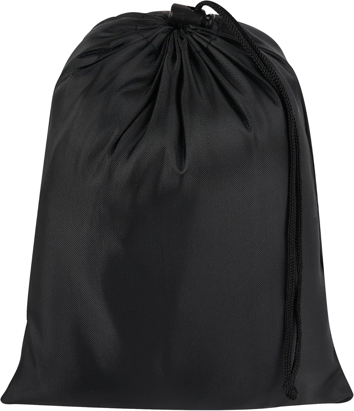 Drawstring Bag with Toggle - Nylon Cinch and Ditty Pouch for Shoes, Pantry, Closet, Travel (Red, 12 x 16 Inch, Set of 6)