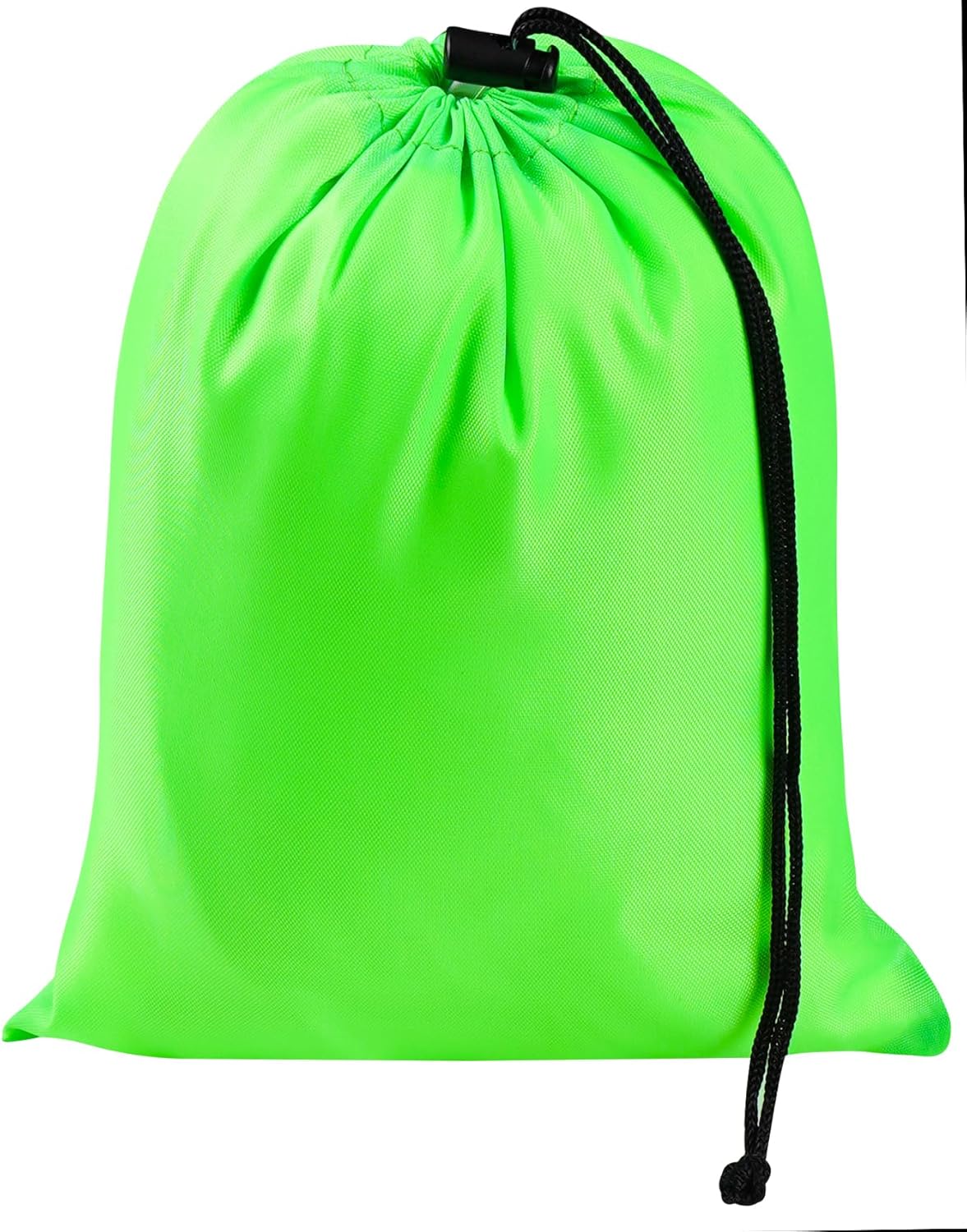 Drawstring Bag with Toggle - Nylon Cinch and Ditty Pouch for Shoes, Pantry, Closet, Travel (Red, 12 x 16 Inch, Set of 6)