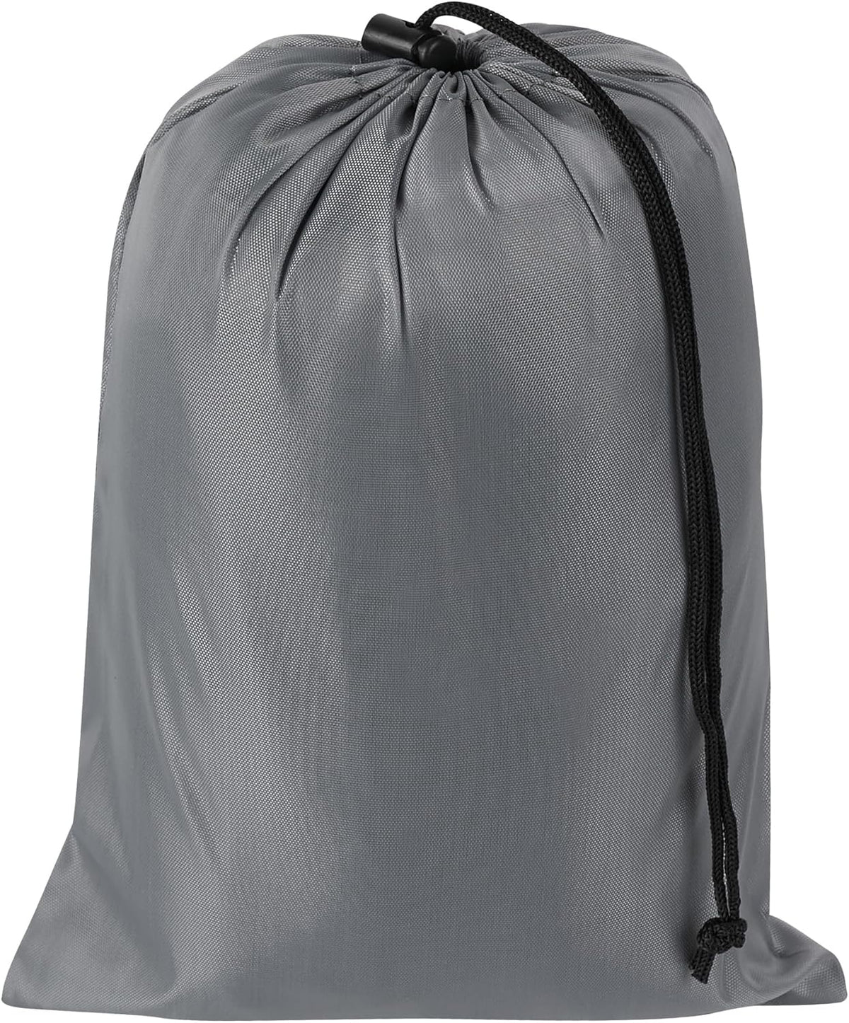 Drawstring Bag with Toggle - Nylon Cinch and Ditty Pouch for Shoes, Pantry, Closet, Travel (Red, 12 x 16 Inch, Set of 6)