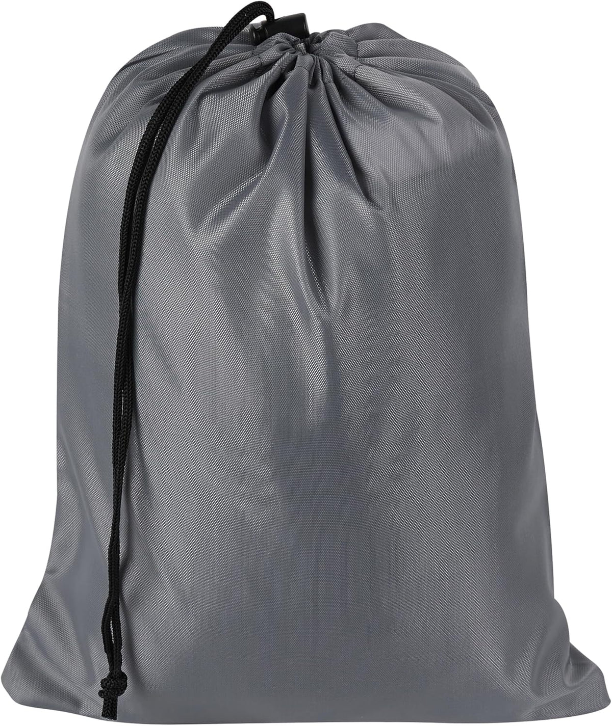 Drawstring Bag with Toggle - Nylon Cinch and Ditty Pouch for Shoes, Pantry, Closet, Travel (Red, 12 x 16 Inch, Set of 6)