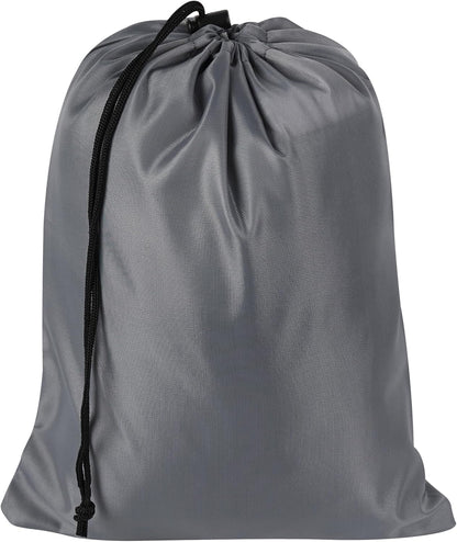 Drawstring Bag with Toggle - Nylon Cinch and Ditty Pouch for Shoes, Pantry, Closet, Travel (Red, 12 x 16 Inch, Set of 6)