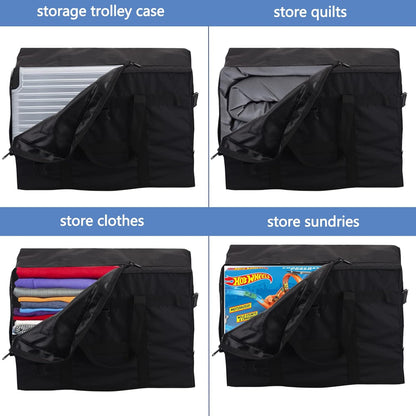 Carry on Travel Duffle Bag,Foldable Heavy Duty Overnight Bag,Larger Size Tear Resistant Water Resistant Packable Luggage for Weekender/Vacation/Camping/Beach/Tent