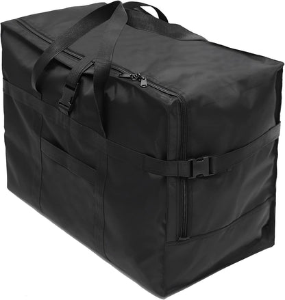 Carry on Travel Duffle Bag,Foldable Heavy Duty Overnight Bag,Larger Size Tear Resistant Water Resistant Packable Luggage for Weekender/Vacation/Camping/Beach/Tent