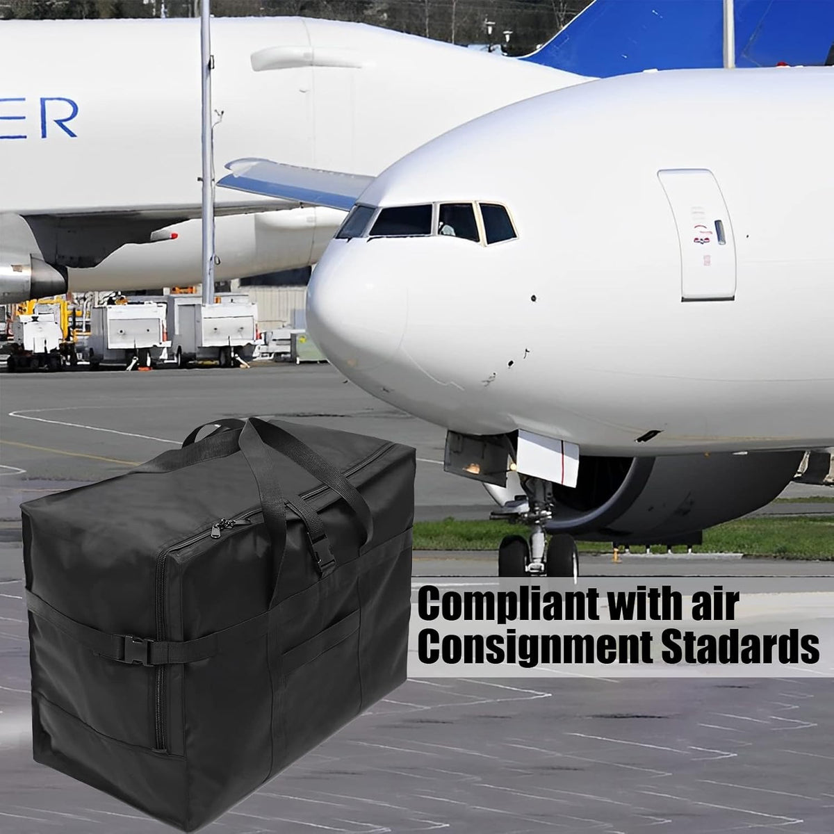 Carry on Travel Duffle Bag,Foldable Heavy Duty Overnight Bag,Larger Size Tear Resistant Water Resistant Packable Luggage for Weekender/Vacation/Camping/Beach/Tent