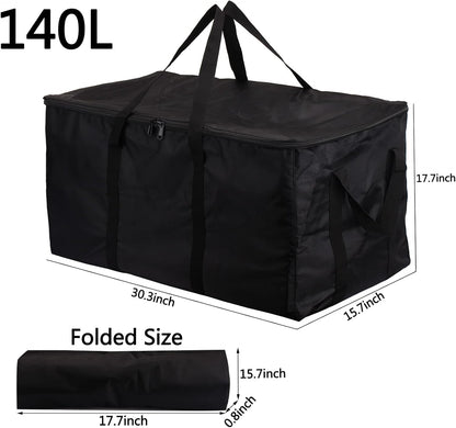 Carry on Travel Duffle Bag,Foldable Heavy Duty Overnight Bag,Larger Size Tear Resistant Water Resistant Packable Luggage for Weekender/Vacation/Camping/Beach/Tent