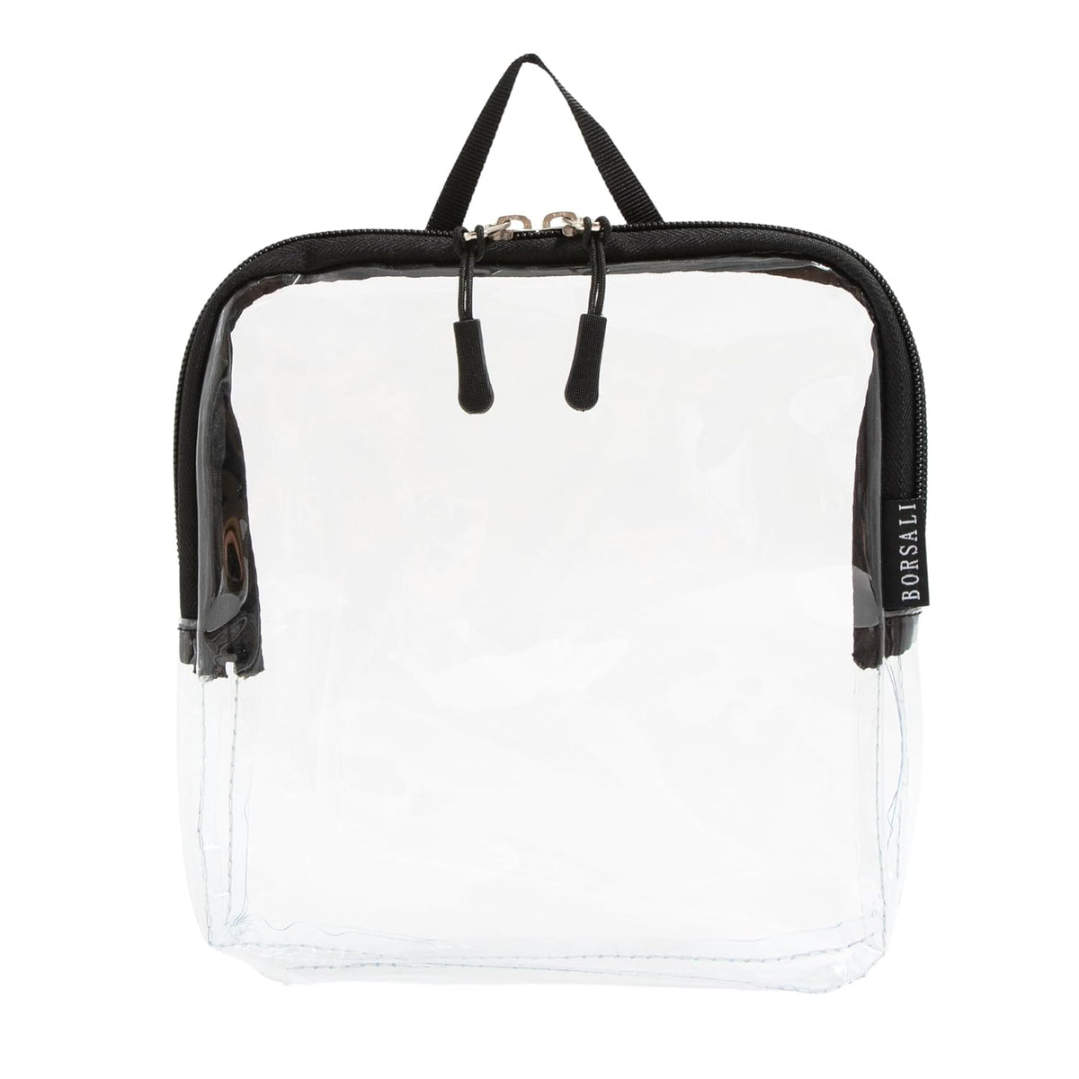 TSA Approved Toiletry Bag, Clear, Quart Size, Taupe | 3-1-1 Liquids for Carry On Travel, Toiletries Organizer, Cosmetic Pouch with Zipper, Travel Accessories