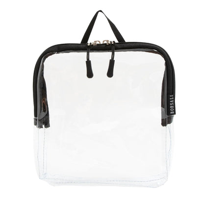 TSA Approved Toiletry Bag, Clear, Quart Size, Taupe | 3-1-1 Liquids for Carry On Travel, Toiletries Organizer, Cosmetic Pouch with Zipper, Travel Accessories