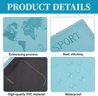 4 Pcs Passport Holder For Travel, Passport Covers Wallet Cover Case, Porta Pasaporte Sleeve Blocking Leather Travel Accessories For Women And Men