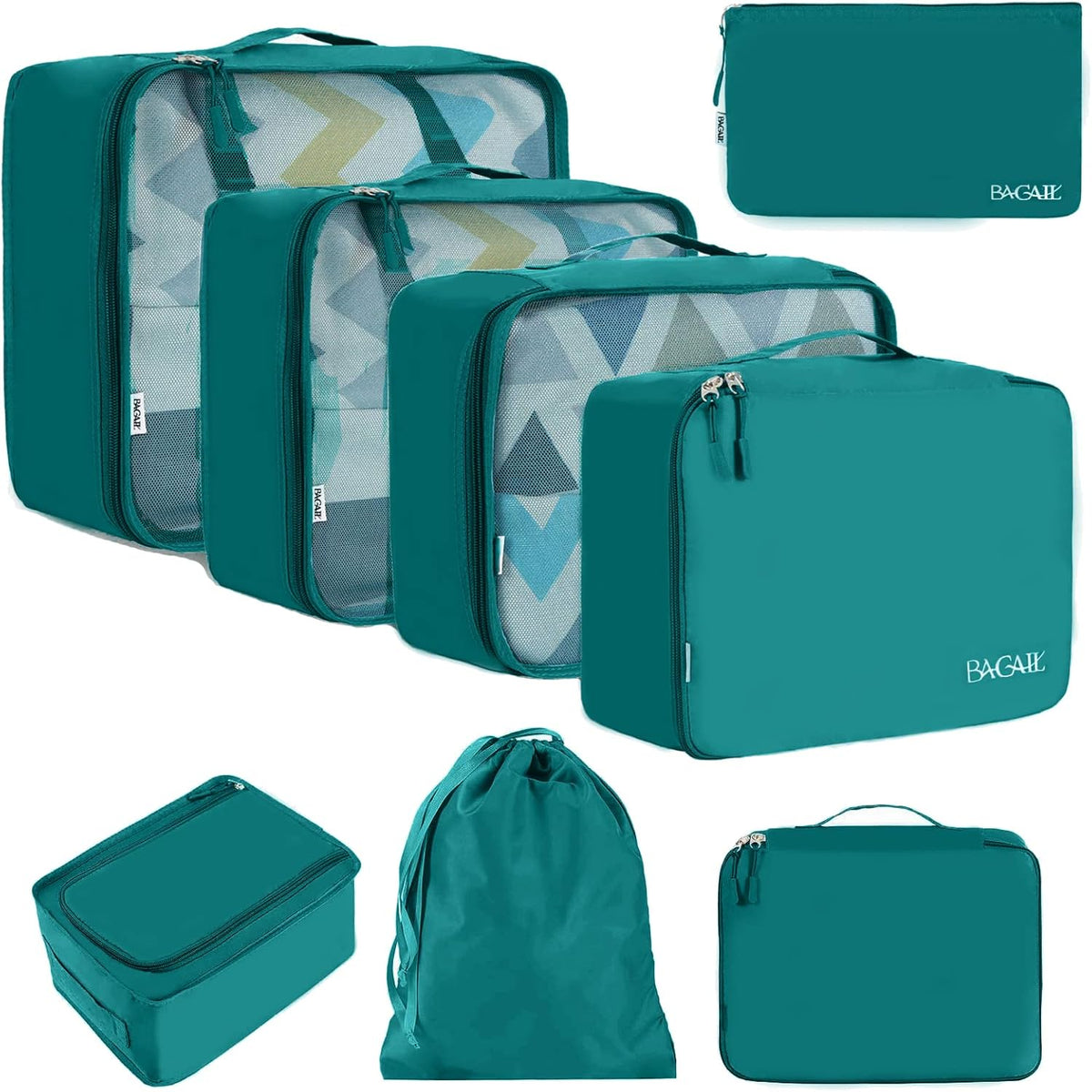 Packing Cubes Luggage Packing Organizers for Travel Accessories-Jet Black