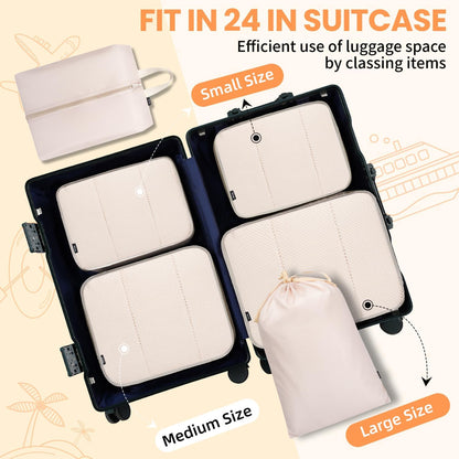 Packing Cubes Luggage Packing Organizers for Travel Accessories-Jet Black