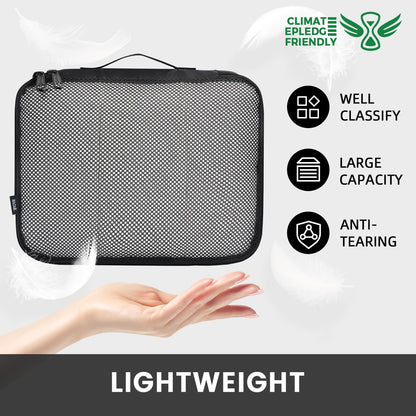 Packing Cubes Luggage Packing Organizers for Travel Accessories-Jet Black