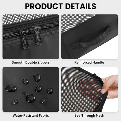 Packing Cubes Luggage Packing Organizers for Travel Accessories-Jet Black
