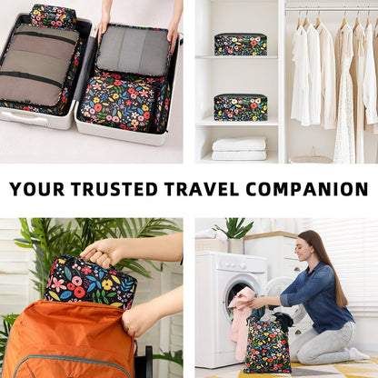 Packing Cubes Luggage Packing Organizers for Travel Accessories-Jet Black