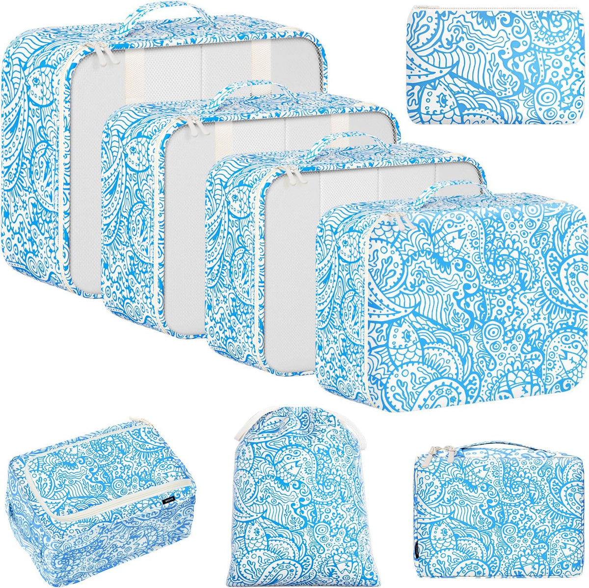 Packing Cubes Luggage Packing Organizers for Travel Accessories-Jet Black