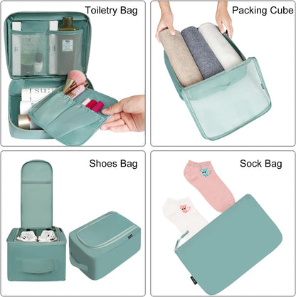 Packing Cubes Luggage Packing Organizers for Travel Accessories-Jet Black