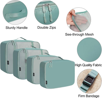 Packing Cubes Luggage Packing Organizers for Travel Accessories-Jet Black