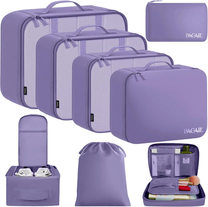 Packing Cubes Luggage Packing Organizers for Travel Accessories-Jet Black