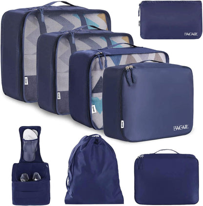 Packing Cubes Luggage Packing Organizers for Travel Accessories-Jet Black