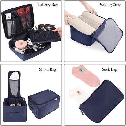 Packing Cubes Luggage Packing Organizers for Travel Accessories-Jet Black