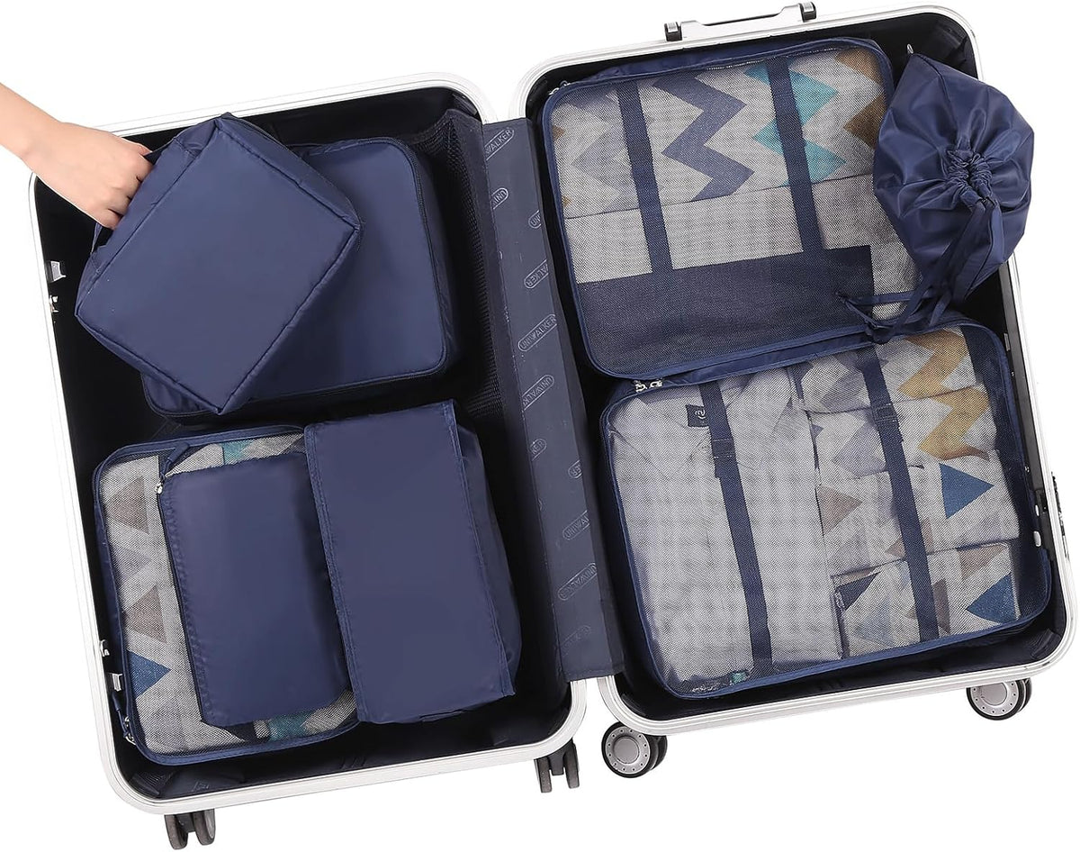 Packing Cubes Luggage Packing Organizers for Travel Accessories-Jet Black