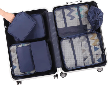 Packing Cubes Luggage Packing Organizers for Travel Accessories-Jet Black