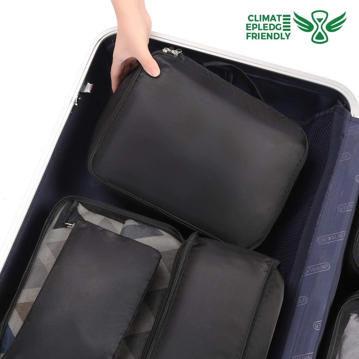 Packing Cubes Luggage Packing Organizers for Travel Accessories-Jet Black