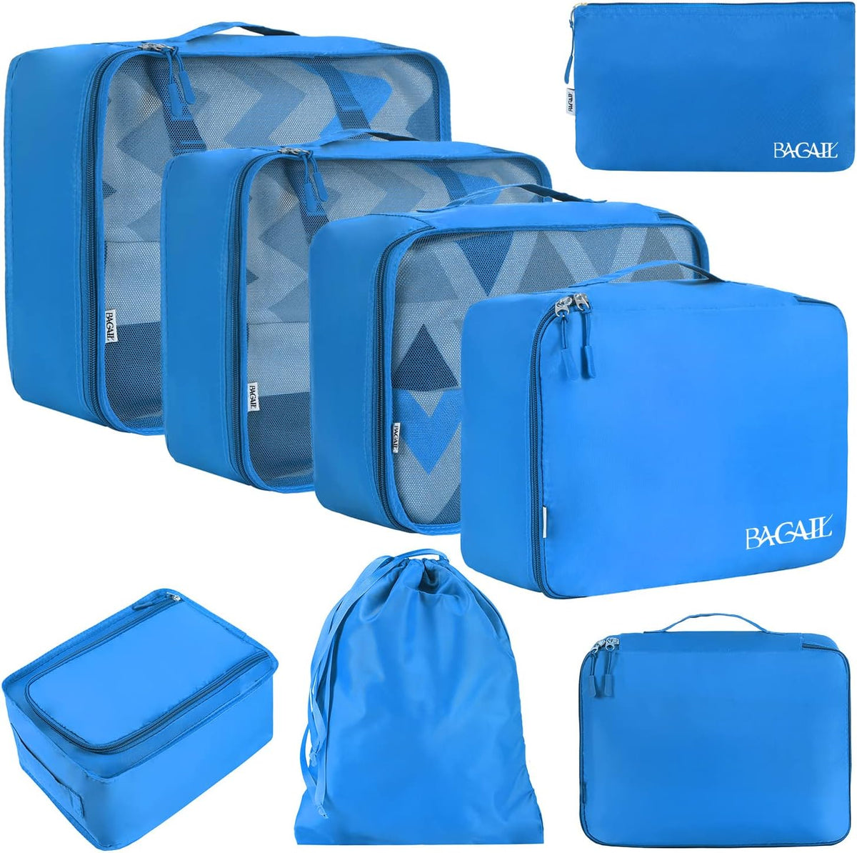 Packing Cubes Luggage Packing Organizers for Travel Accessories-Jet Black