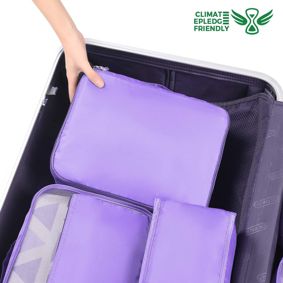 Packing Cubes Luggage Packing Organizers for Travel Accessories-Jet Black