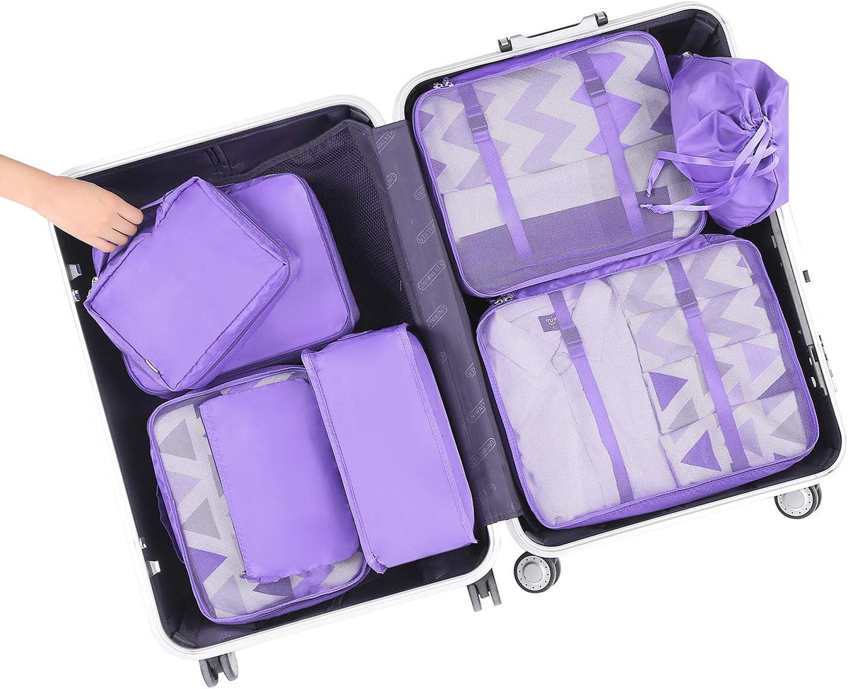 Packing Cubes Luggage Packing Organizers for Travel Accessories-Jet Black