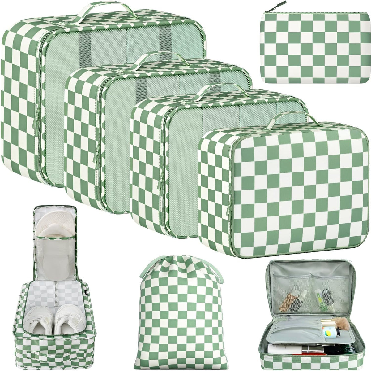 Packing Cubes Luggage Packing Organizers for Travel Accessories-Jet Black