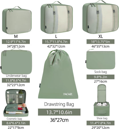Packing Cubes Luggage Packing Organizers for Travel Accessories-Jet Black