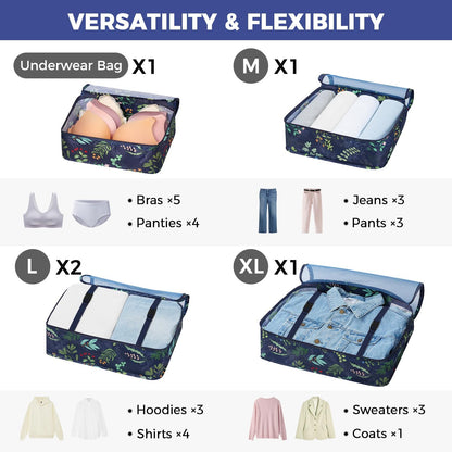 Packing Cubes Luggage Packing Organizers for Travel Accessories-Jet Black