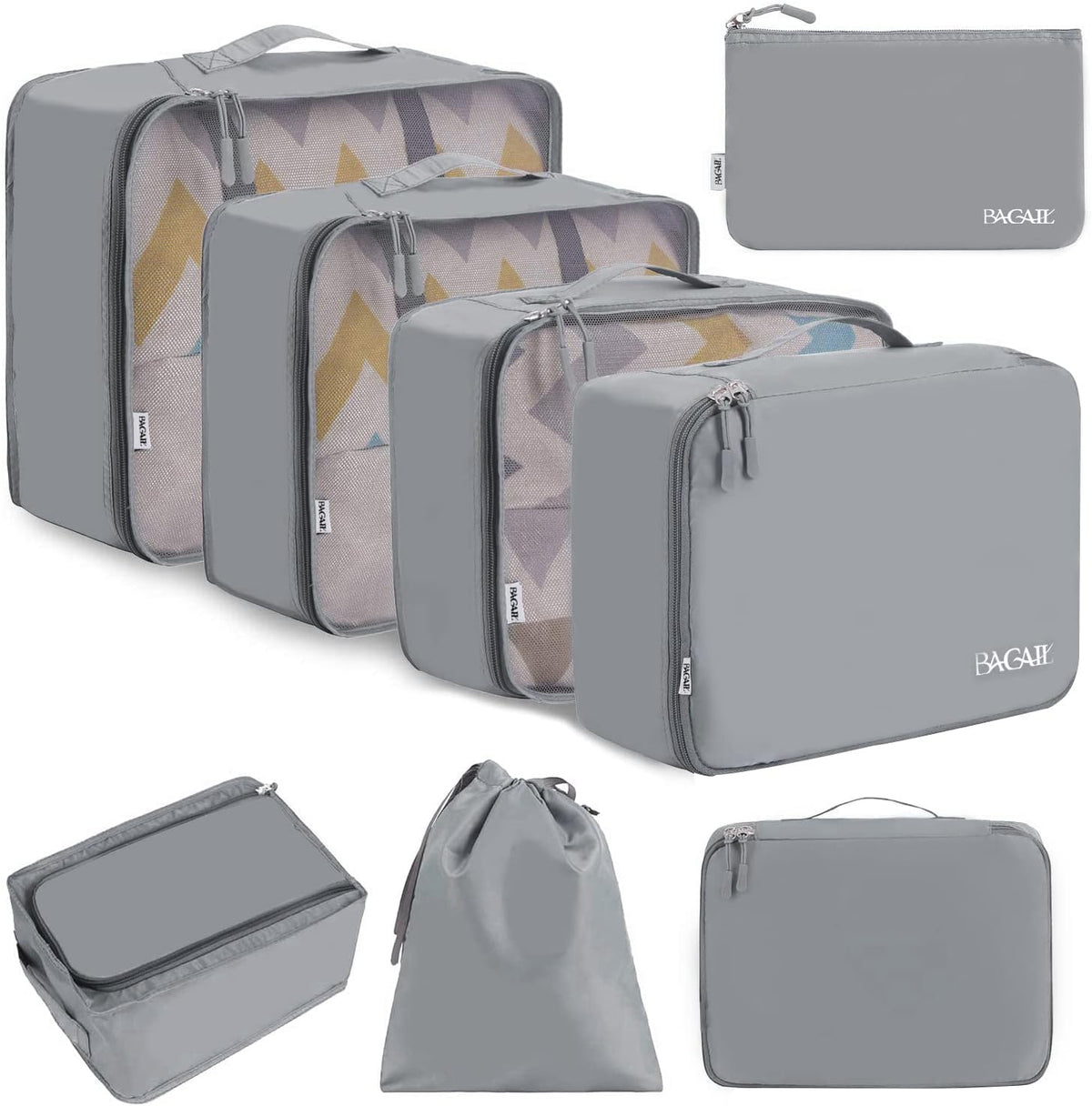 Packing Cubes Luggage Packing Organizers for Travel Accessories-Jet Black