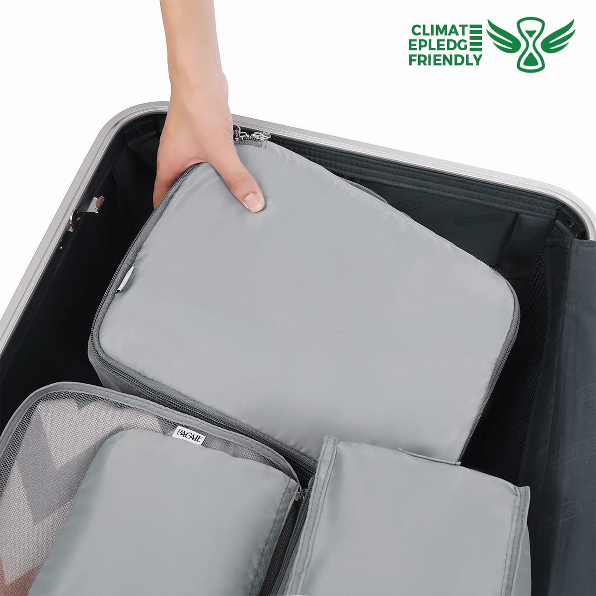 Packing Cubes Luggage Packing Organizers for Travel Accessories-Jet Black