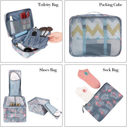 Packing Cubes Luggage Packing Organizers for Travel Accessories-Jet Black