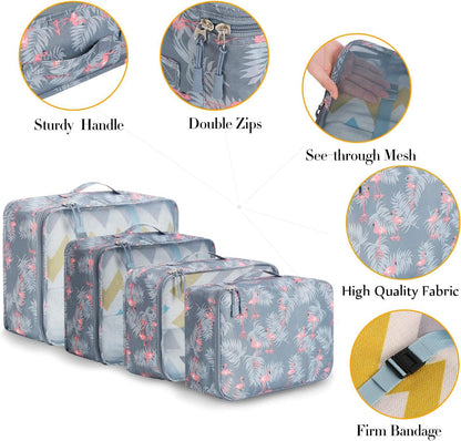 Packing Cubes Luggage Packing Organizers for Travel Accessories-Jet Black