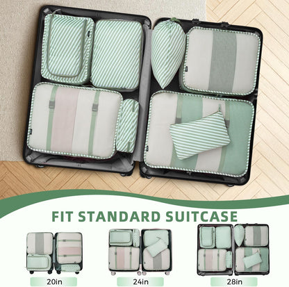 Packing Cubes Luggage Packing Organizers for Travel Accessories-Jet Black