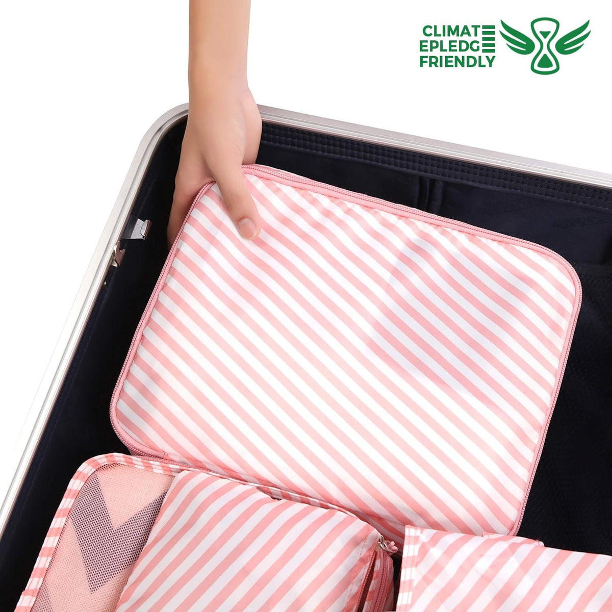 Packing Cubes Luggage Packing Organizers for Travel Accessories-Jet Black