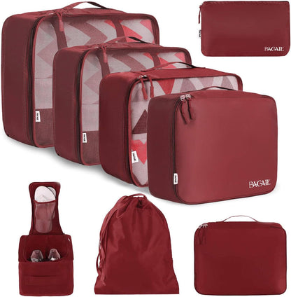 Packing Cubes Luggage Packing Organizers for Travel Accessories-Jet Black