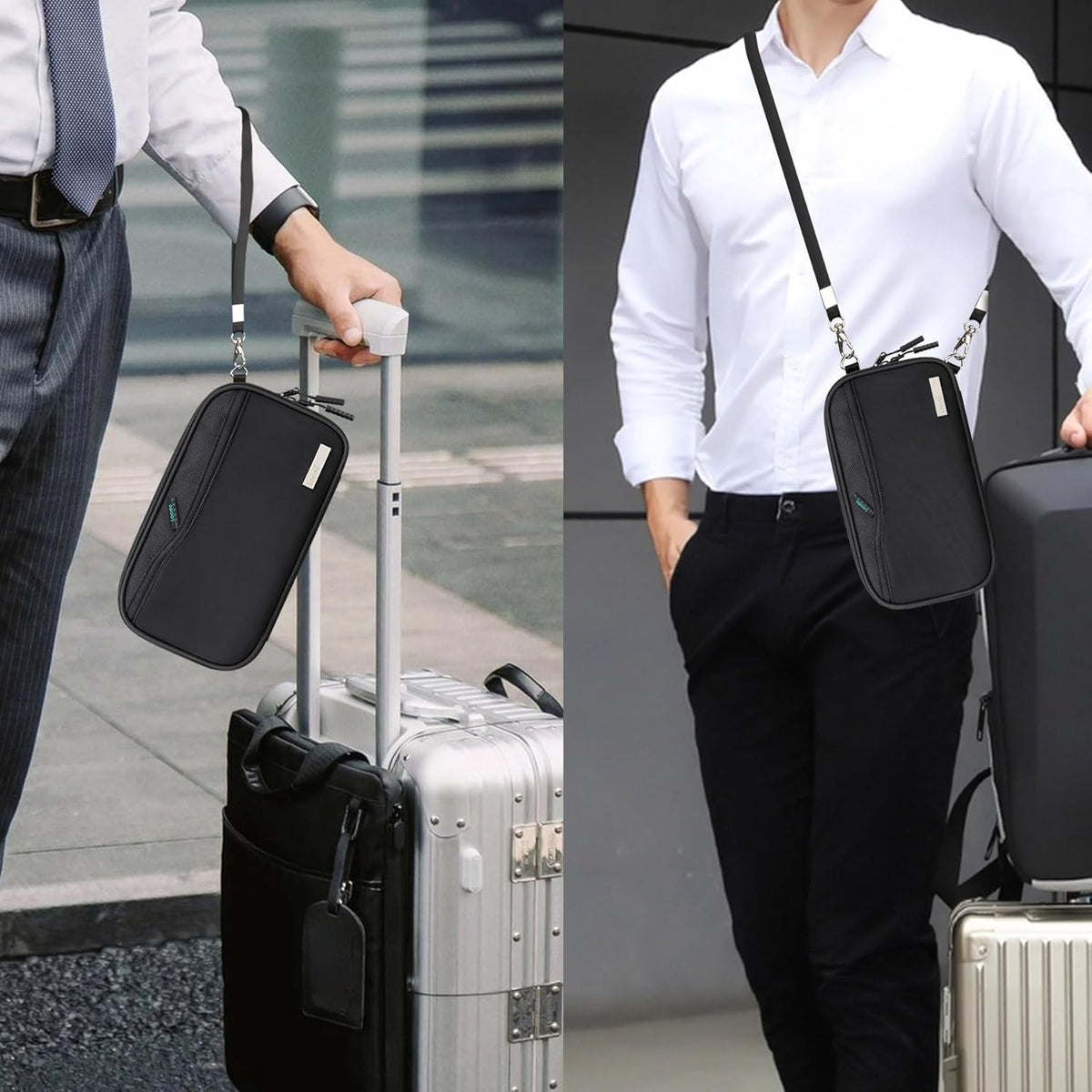 Passport Holder Family Wallet Men Women Travel Essentials Document Organizer Credit Cards Case