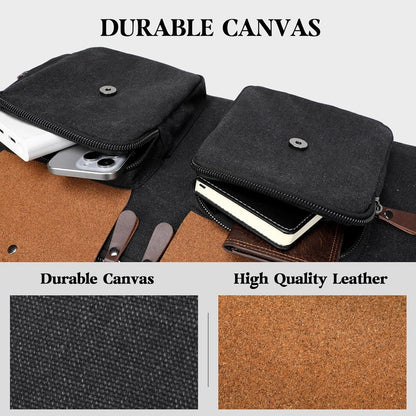 Canvas Garment Bags for Travel, Convertible Carry On Garment Duffel Bag for Men Women, 2 in 1 Suit Bag Hanging Suitcase Business Travel Bag with Shoe Compartment (Grey, L)